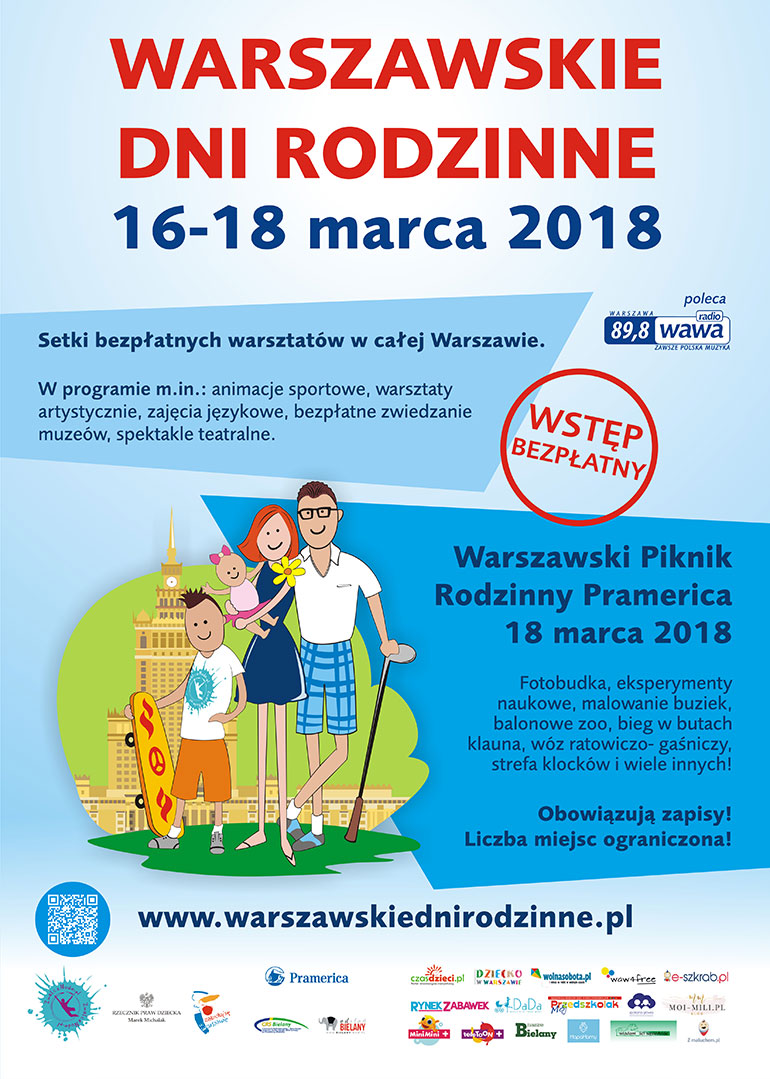 mapa mamy warszawskie dni rodzinne 2018 plakat